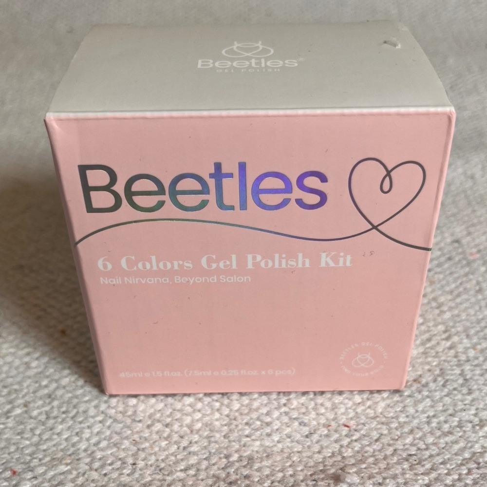 Beetles Nude Symphony 6 Color Gel Nail Polish Set Neutral Pink Nude Palette
